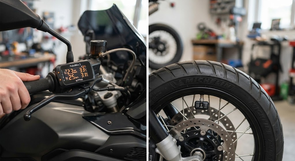 バイク用タイヤ空気圧管理システム(MTPMS)